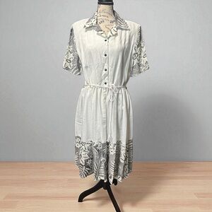 Handmade Linen Button-Up Dress